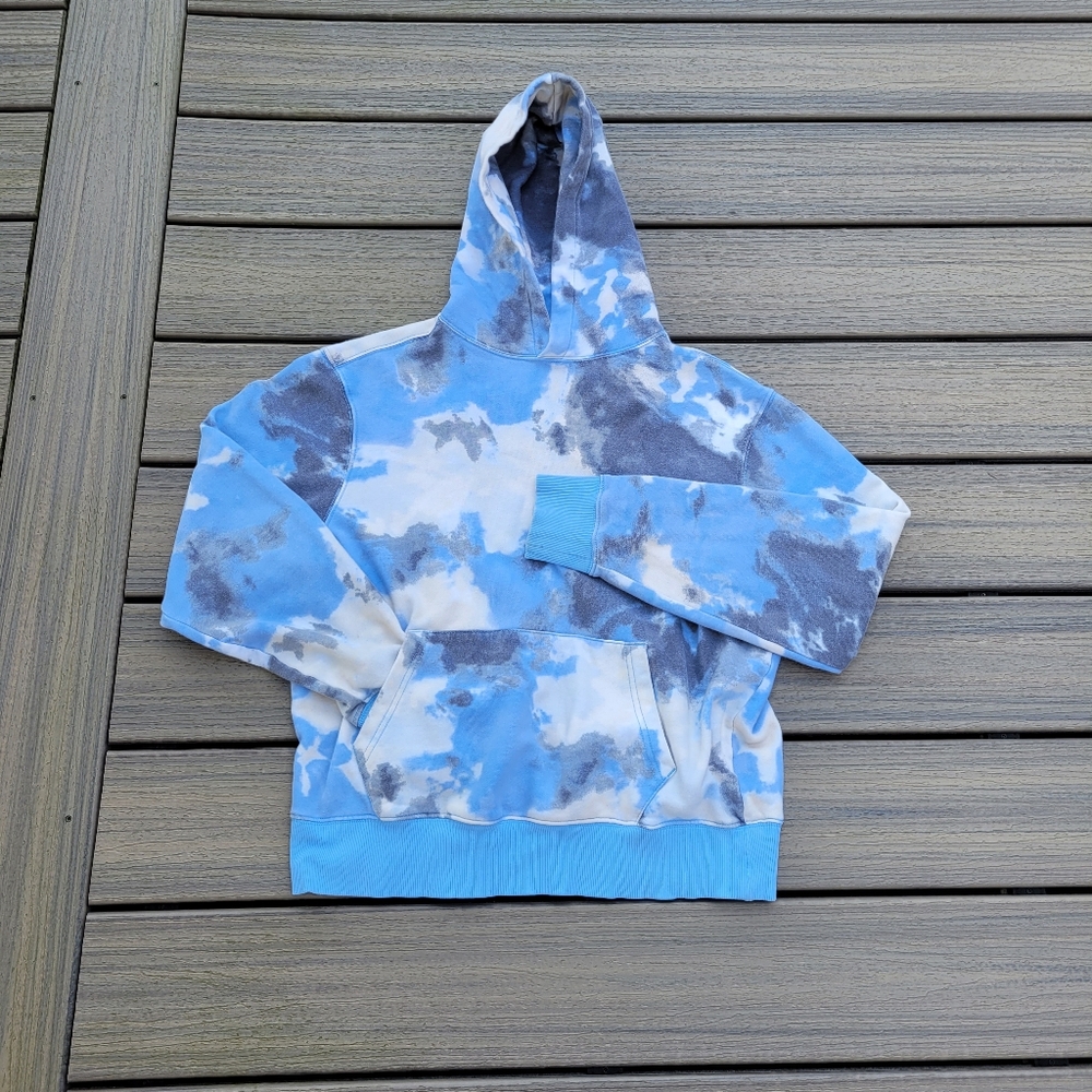Blue and White Tie Dye Sweatshirt | Size Small | Old Navy